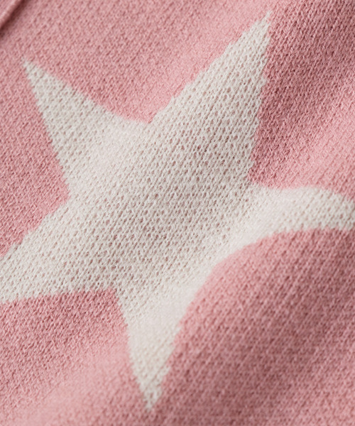 CONVERSE TOKYO(コンバーストウキョウ)の「STAR★ JACQUARD KNIT CARDIGAN(カーディガン/ボレロ・レディース・ピンク/杢グレー/サックスブルー・MEDIUM/SMALL)」の20枚目の写真