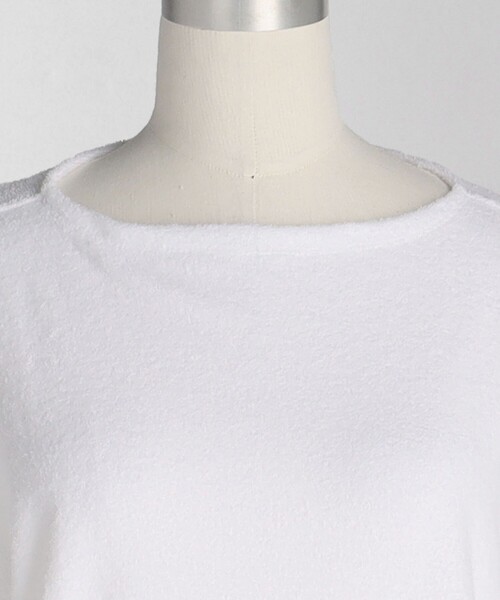 tシャツ 「LOEFF」パイル ボートネック プルオーバー レディース セール】＜LOEFF＞パイル ボートネック プルオーバー（Tシャツ