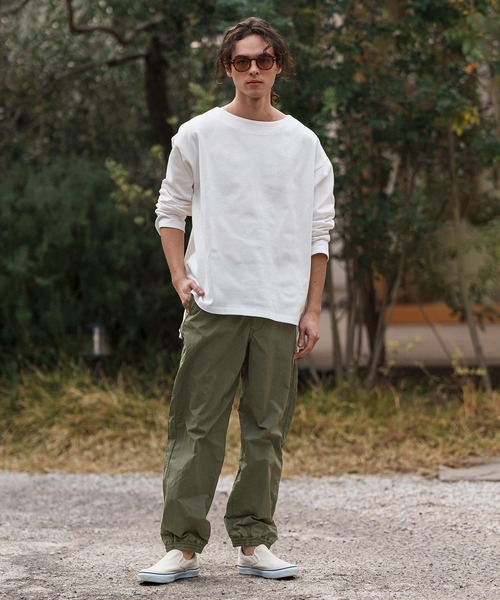 CAMBIO（カンビオ）の「mp13285-Garment Dye Nylon Pants ナイロンパンツ（その他パンツ・メンズ・スモーク/オリーブ・S/M/L）」の21枚目の写真