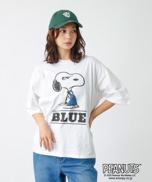 tシャツ 「JOHNBULL/ジョンブル」PEANUTS プリントTシャツ / スヌーピー / 半袖「WEB限定」 レディース メンズ JOHNBULL/ジョンブル】PEANUTS プリントTシャツ / スヌーピー