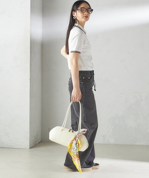 FRED PERRY（フレッドペリー）の「FRED PERRY:G3600 TWIN TIPPED SHIRTS（ポロシャツ・レディース・ホワイト/ブラック/オリーブ/ピンク/レッド/ネイビー/ブラック系/ワイン/ライトブルー・ONE SIZE）」の18枚目の写真