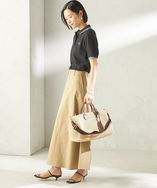 FRED PERRY（フレッドペリー）の「FRED PERRY:G3600 TWIN TIPPED SHIRTS（ポロシャツ・レディース・ホワイト/ブラック/オリーブ/ピンク/レッド/ネイビー/ブラック系/ワイン/ライトブルー・ONE SIZE）」の22枚目の写真