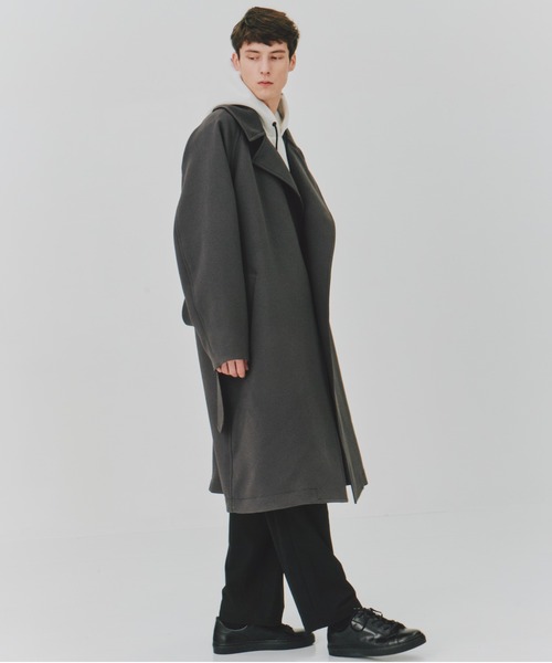 UNITED TOKYO(ユナイテッドトウキョウ)の「TRIPLE CLOTH タイロッケンコート 軽量|ストレッチ|防シワ(トレンチコート・メンズ・ライトグレー/ダークグレー/ブラック・1/2/3)」の21枚目の写真