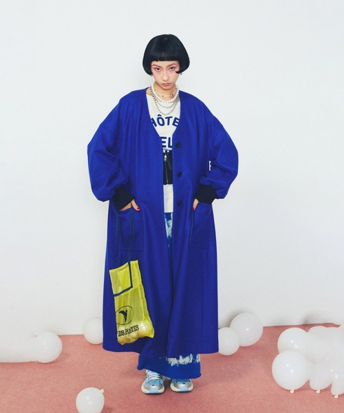 ROSE BUD（ローズバッド）の「(mici)ウールロングコート（その他アウター・レディース・ブラック/カーキ/ブルー・S/M）」の3枚目の写真