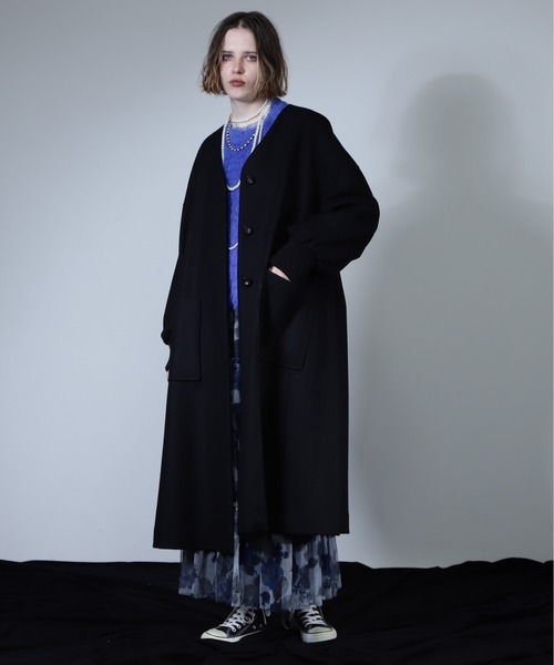 ROSE BUD（ローズバッド）の「(mici)ウールロングコート（その他アウター・レディース・ブラック/カーキ/ブルー・S/M）」の10枚目の写真