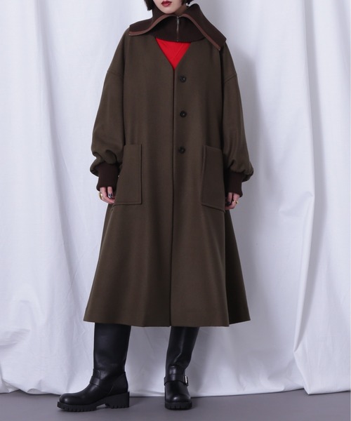 ROSE BUD（ローズバッド）の「(mici)ウールロングコート（その他アウター・レディース・ブラック/カーキ/ブルー・S/M）」の11枚目の写真
