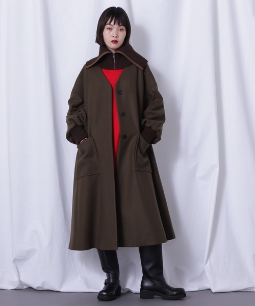 ROSE BUD（ローズバッド）の「(mici)ウールロングコート（その他アウター・レディース・ブラック/カーキ/ブルー・S/M）」の12枚目の写真