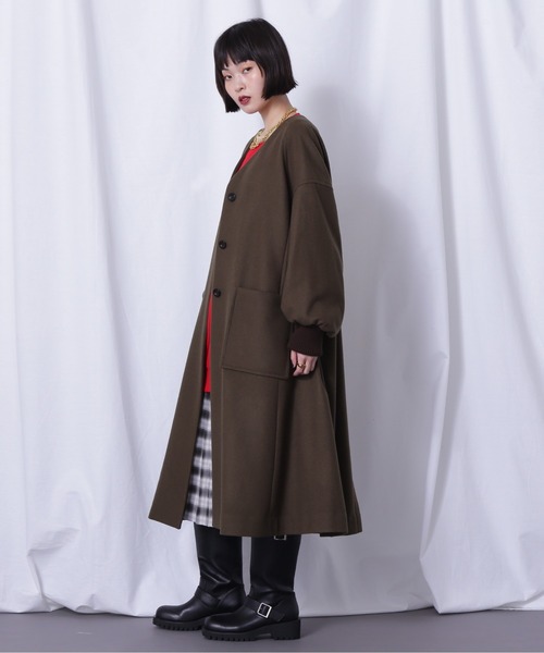 ROSE BUD（ローズバッド）の「(mici)ウールロングコート（その他アウター・レディース・ブラック/カーキ/ブルー・S/M）」の14枚目の写真