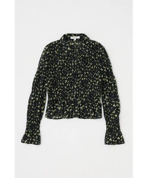 セール】SHIRRING FLORAL FIT シャツ（シャツ/ブラウス