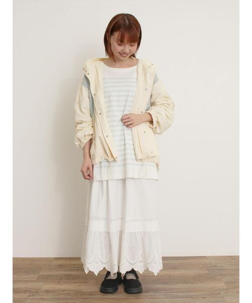 Samansa Mos2(サマンサ モスモス)の「裾スカラップレースペチスカート(スカート・レディース・ベージュ/ブラック/オフホワイト・F)」の11枚目の写真