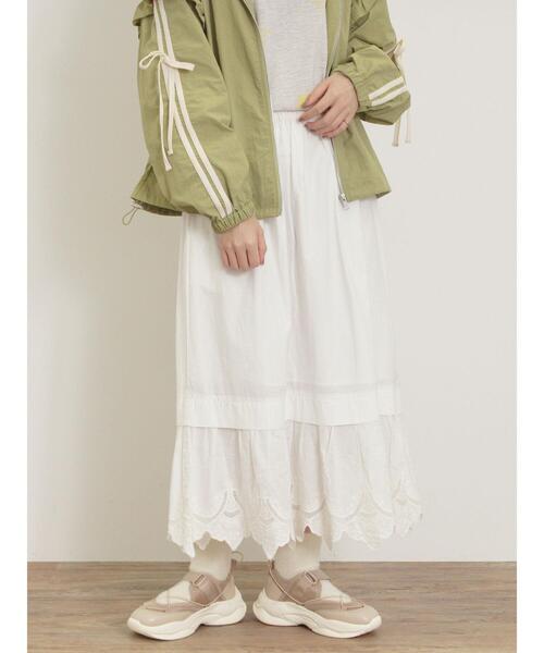 Samansa Mos2(サマンサ モスモス)の「裾スカラップレースペチスカート(スカート・レディース・ベージュ/ブラック/オフホワイト・F)」の14枚目の写真