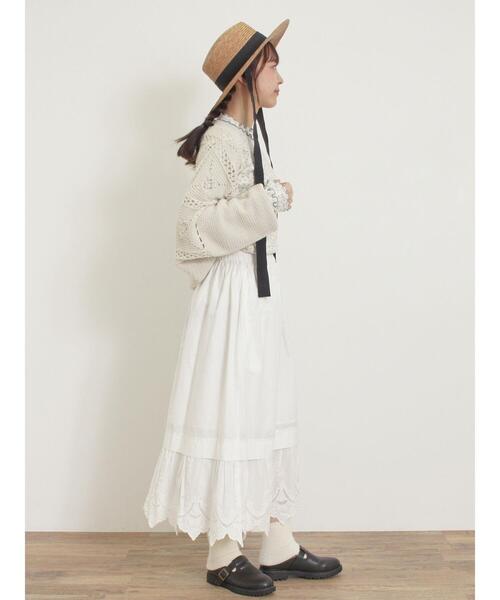 Samansa Mos2(サマンサ モスモス)の「裾スカラップレースペチスカート(スカート・レディース・ベージュ/ブラック/オフホワイト・F)」の20枚目の写真