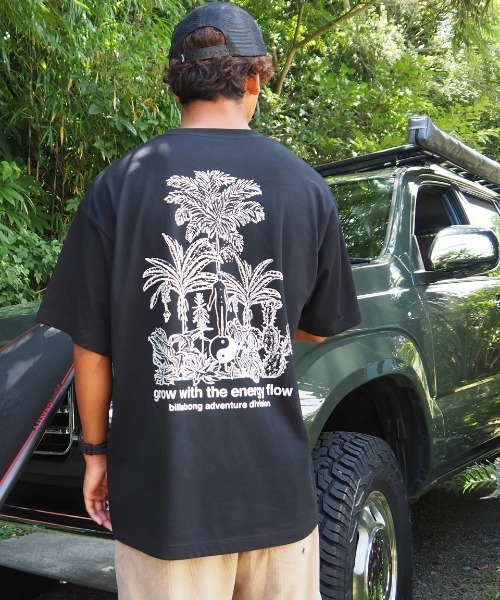 BILLABONG（ビラボン）の「BILLABONG メンズ 【A/DIV.】 GROW Tシャツ 【2025年春夏モデル】/ビラボン速乾UVカットバックプリント半袖Tシャツ（Tシャツ/カットソー・メンズ・ホワイト/ブラック・MEDIUM/LARGE/X-LARGE）」の3枚目の写真