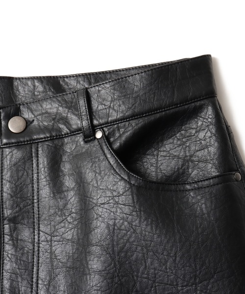 TOKYO 23(トウキョウニジュウサン)の「TOKYO 23 FAUX LEATHER SHORT PANTS / トウキョウ23 フェイク レザー ショート パンツ(その他パンツ・メンズ・マルチ/ブラック・M/L/XL/XXL)」の5枚目の写真