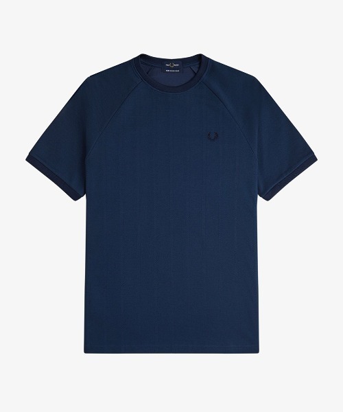 【FRED PERRY】バッジ ピケ Tシャツ ※送関込 FRED PERRY tシャツ 「別注」FRED / オーバーサイズ ピケ T