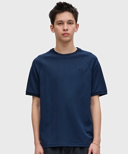 FREDPERRY Tシャツ セール】Crepe Pique T-Shirt／クレープピケTシャツ（Tシャツ