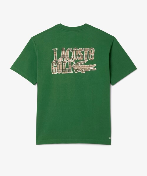 LACOSTE(ラコステ)の「ウルトラドライ ラコステゴルフ グラフィック バックプリントTシャツ(Tシャツ/カットソー・メンズ・グリーン・4/5)」の1枚目の写真