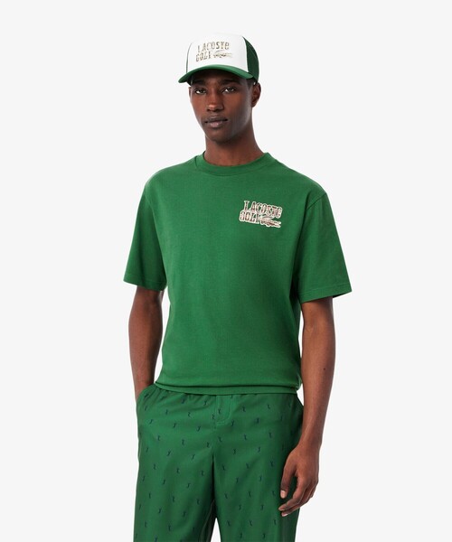 LACOSTE(ラコステ)の「ウルトラドライ ラコステゴルフ グラフィック バックプリントTシャツ(Tシャツ/カットソー・メンズ・グリーン・4/5)」の9枚目の写真