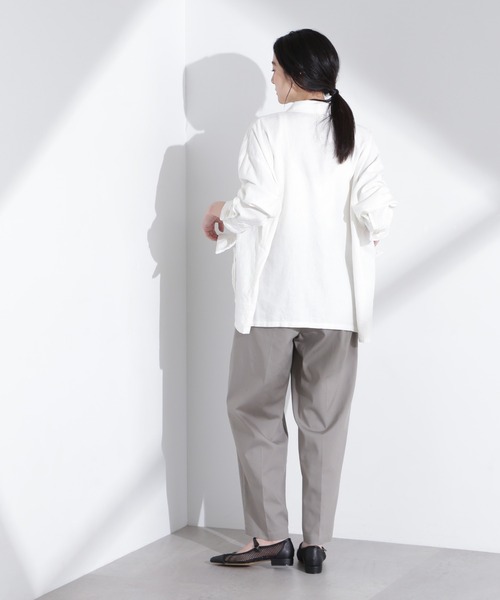 NANO universe(ナノユニバース)の「リネンストレッチタックコクーンパンツ(その他パンツ・レディース・ライトグレー/ベージュ・S/M)」の14枚目の写真