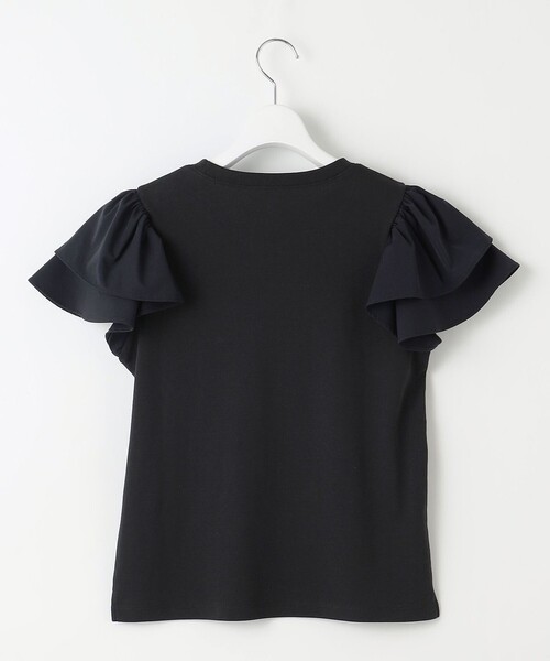 【洗える】フリル袖  Tシャツ セール】【洗える】フリル袖 Tシャツ（Tシャツ/カットソー