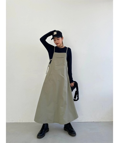 Belted Flare Jumper Skirt（ジャンパースカート）｜TRUNC 88
