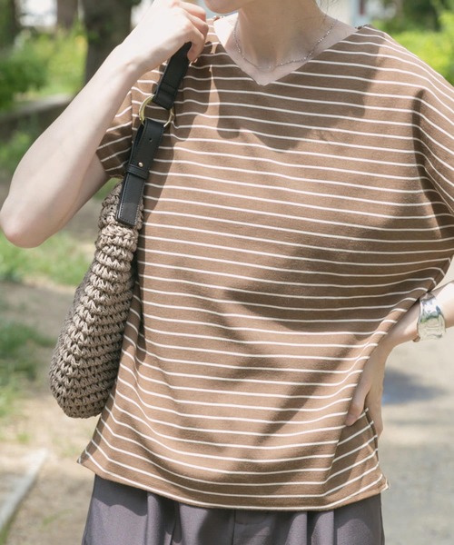 ITEMS URBANRESEARCH(アイテムズ アーバンリサーチ)の「カットミラノフレンチプルオーバー(Tシャツ/カットソー・レディース・ホワイト系その他/オフホワイト/ブラック/ミント/その他1・FREE)」の1枚目の写真