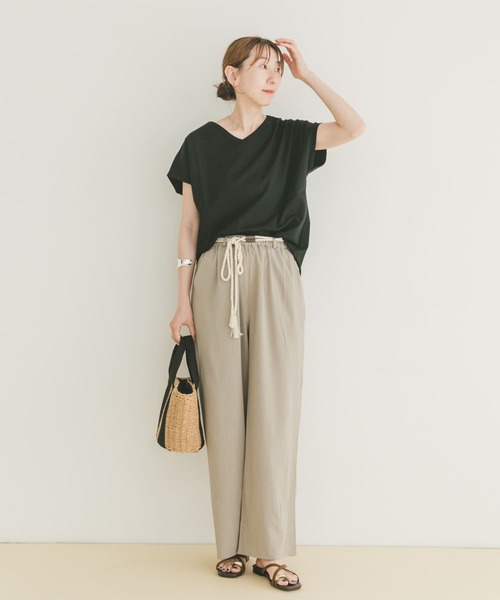 ITEMS URBANRESEARCH(アイテムズ アーバンリサーチ)の「カットミラノフレンチプルオーバー(Tシャツ/カットソー・レディース・ホワイト系その他/オフホワイト/ブラック/ミント/その他1・FREE)」の10枚目の写真