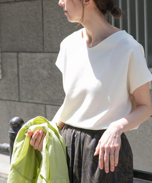 ITEMS URBANRESEARCH(アイテムズ アーバンリサーチ)の「カットミラノフレンチプルオーバー(Tシャツ/カットソー・レディース・ホワイト系その他/オフホワイト/ブラック/ミント/その他1・FREE)」の8枚目の写真