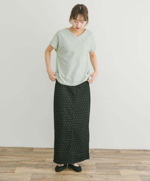 ITEMS URBANRESEARCH（アイテムズ アーバンリサーチ）の「カットミラノフレンチプルオーバー（Tシャツ/カットソー・レディース・ホワイト系その他/オフホワイト/ブラック/ミント/その他1・FREE）」の8枚目の写真