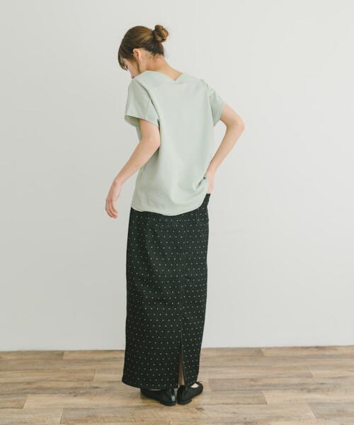 ITEMS URBANRESEARCH（アイテムズ アーバンリサーチ）の「カットミラノフレンチプルオーバー（Tシャツ/カットソー・レディース・ホワイト系その他/オフホワイト/ブラック/ミント/その他1・FREE）」の9枚目の写真