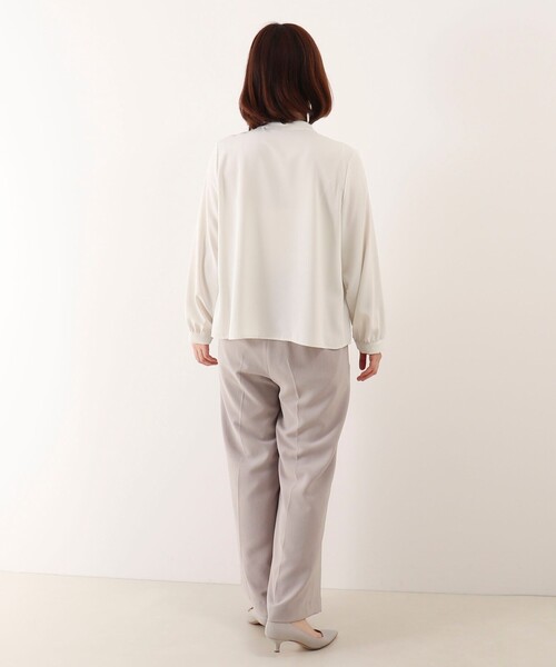 MICO COULIER（ミコクリエ）の「エラスティックカルゼブラウス（シャツ/ブラウス・レディース・ネイビー/オフホワイト・38）」の5枚目の写真