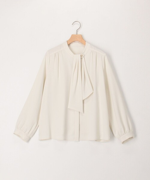 MICO COULIER（ミコクリエ）の「エラスティックカルゼブラウス（シャツ/ブラウス・レディース・ネイビー/オフホワイト・38）」の9枚目の写真