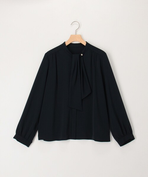 MICO COULIER（ミコクリエ）の「エラスティックカルゼブラウス（シャツ/ブラウス・レディース・ネイビー/オフホワイト・38）」の16枚目の写真