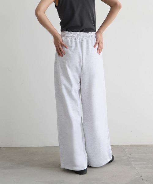 タックワイドスウェットパンツ（スウェットパンツ）｜hellam（へ