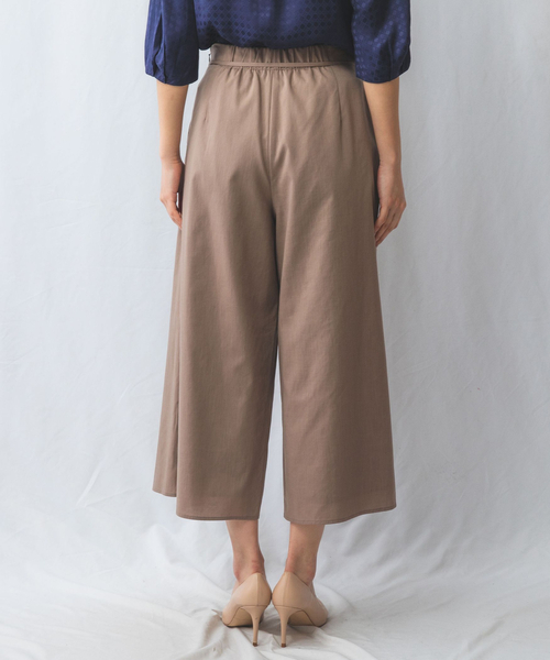 NARACAMICIE（ナラカミーチェ）の「【NARACAMICIE】【セットアップ対応】ポリ麻ワイドパンツ（その他パンツ・レディース・ブラウン/ネイビー・M/L/XL）」の16枚目の写真