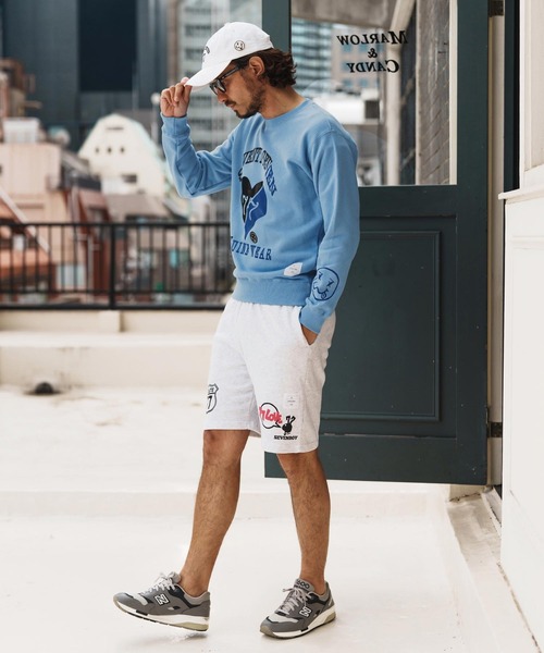 seventy seven(セブンティセブン)の「msw1660-middle onz sweat shirts (heartGW) スウェット(スウェット・メンズ・サックスブルー/ブラック/ヘザーグレー・S/M/L/XL)」の8枚目の写真