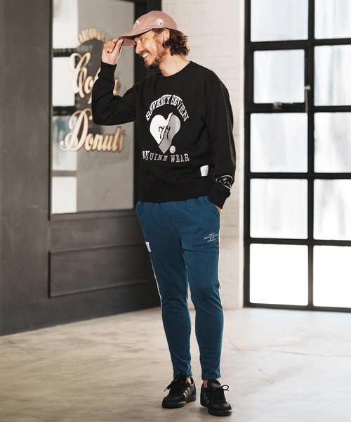 seventy seven(セブンティセブン)の「msw1660-middle onz sweat shirts (heartGW) スウェット(スウェット・メンズ・サックスブルー/ブラック/ヘザーグレー・S/M/L/XL)」の20枚目の写真