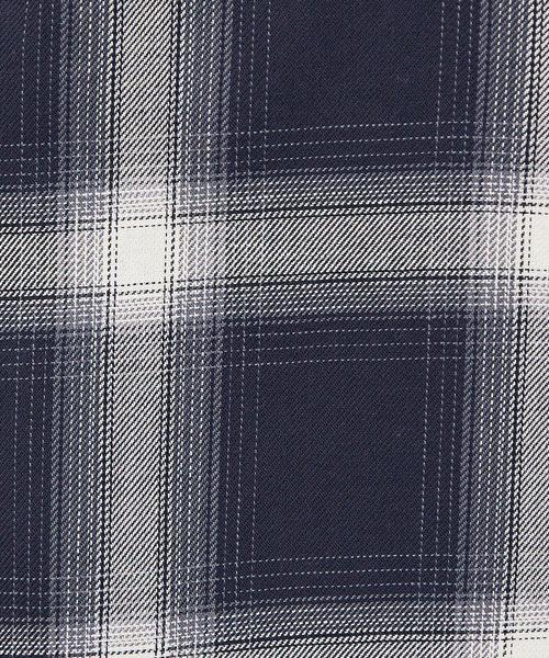UNIVERSAL OVERALL(ユニバーサルオーバーオール)の「【UNIVERSALOVERALL / ユニバーサルオーバーオール】OPEN COLLAR SHIRT/半端袖オープンカラーシャツ(シャツ/ブラウス・メンズ・ホワイト系その他/ブルー系その他/グリーン系その他・M/L)」の12枚目の写真