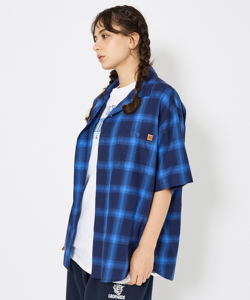 UNIVERSAL OVERALL(ユニバーサルオーバーオール)の「【UNIVERSALOVERALL / ユニバーサルオーバーオール】OPEN COLLAR SHIRT/半端袖オープンカラーシャツ(シャツ/ブラウス・メンズ・ホワイト系その他/ブルー系その他/グリーン系その他・M/L)」の16枚目の写真