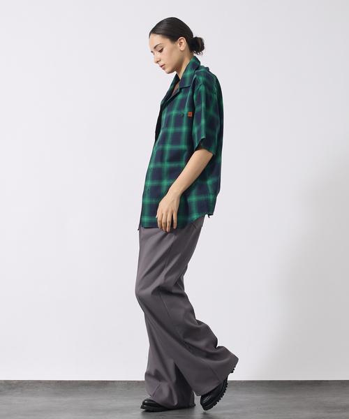 UNIVERSAL OVERALL(ユニバーサルオーバーオール)の「【UNIVERSALOVERALL / ユニバーサルオーバーオール】OPEN COLLAR SHIRT/半端袖オープンカラーシャツ(シャツ/ブラウス・メンズ・ホワイト系その他/ブルー系その他/グリーン系その他・M/L)」の20枚目の写真