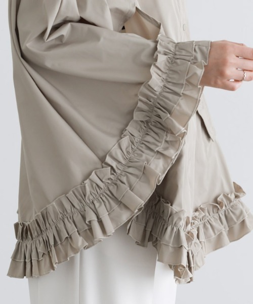 フリルポンチョレインコート（レインコート/ポンチョ）｜Pierrot