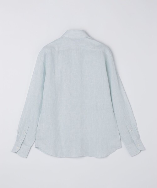 セール】SHIPS: ウォッシュド リネン ストライプ シャツ（シャツ