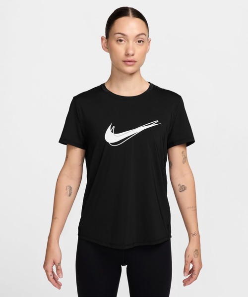 NIKE（ナイキ）の「ナイキ NIKE ナイキ  ワン SWSH HBR DF S/S トップ（Tシャツ/カットソー・レディース・ライラック/ブラック/ブルー・M/L）」の4枚目の写真