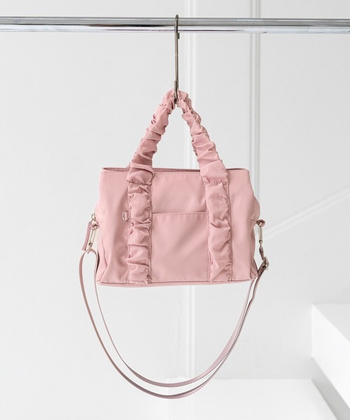 GLOBAL WORK（グローバルワーク）の「スッキャリショルダーS/325967（ショルダーバッグ・レディース・グレー/ブラック/ピンク/ベージュ・FREE）」の4枚目の写真