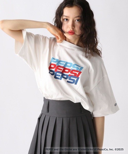 FOREVER 21（フォーエバー トゥエンティーワン）の「【DISCUS(ディスカス)】PEPSI Tシャツ（Tシャツ/カットソー・レディース・ホワイト/グレー/オフホワイト/ブラック・FREE）」の14枚目の写真
