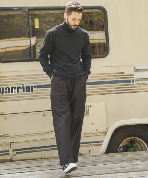 MR.OLIVE(ミスターオリーブ)の「HEAT THERMAL / STANDARD TURTLE NECK SHIRT(Tシャツ/カットソー・メンズ・オフホワイト/ブラック・MEDIUM/LARGE)」の15枚目の写真