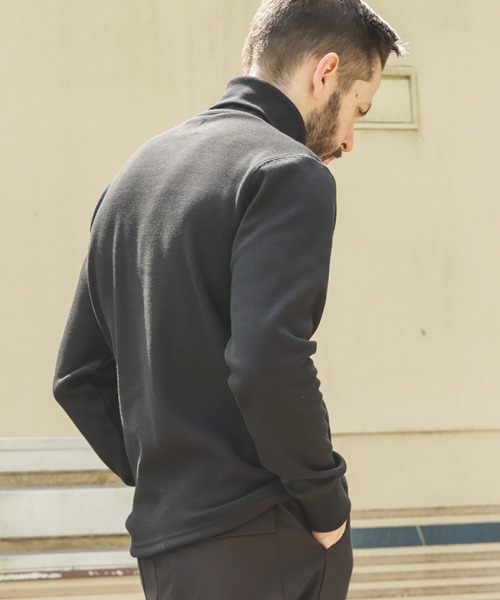 MR.OLIVE(ミスターオリーブ)の「HEAT THERMAL / STANDARD TURTLE NECK SHIRT(Tシャツ/カットソー・メンズ・オフホワイト/ブラック・MEDIUM/LARGE)」の14枚目の写真