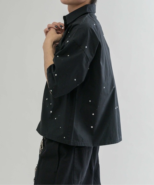 epnok ジャケットライクハーフスリーブシャツ EPNK】Jacket like half sleeve shirt / ジャケットライクハーフ