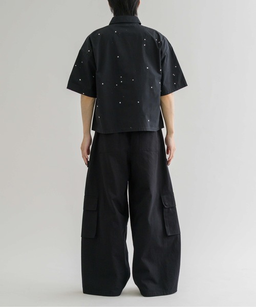 セール】【EPNK】Painted half sleeve shirt / ペインテッド