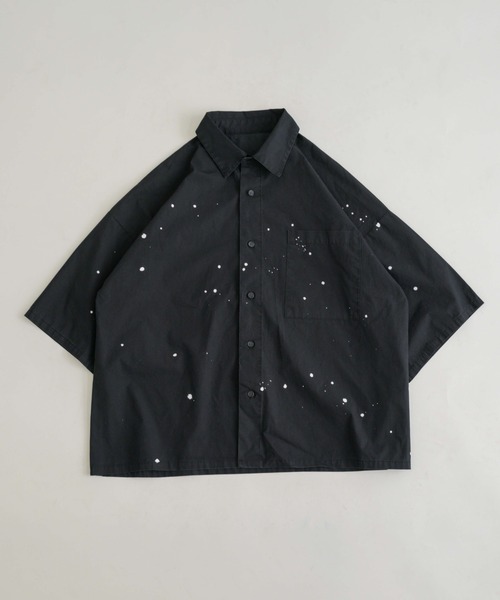 EPNK（イーピーエヌケー）の「【EPNK】Painted half sleeve shirt / ペインテッドハーフスリーブシャツ（シャツ/ブラウス・メンズ・チャコールグレー/ブラック・SMALL/MEDIUM/LARGE）」の11枚目の写真
